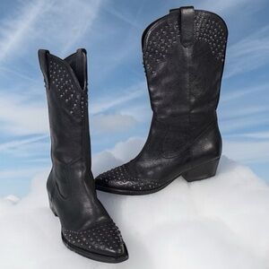 Botiker leather studded boots Size 8